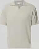 Closed Regular fit poloshirt in gebreide look