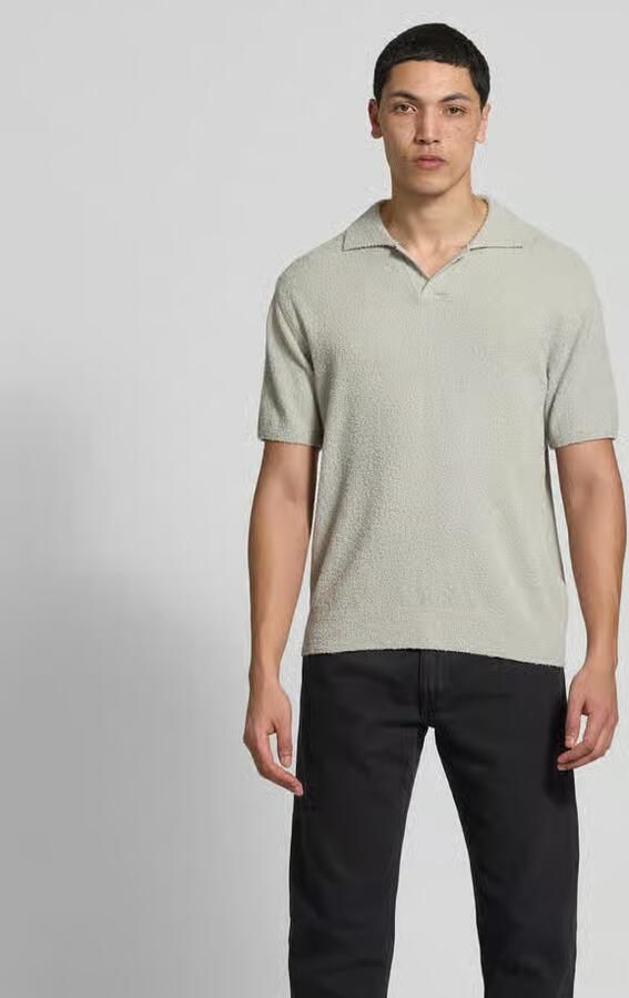 Closed Regular fit poloshirt in gebreide look - Foto 3
