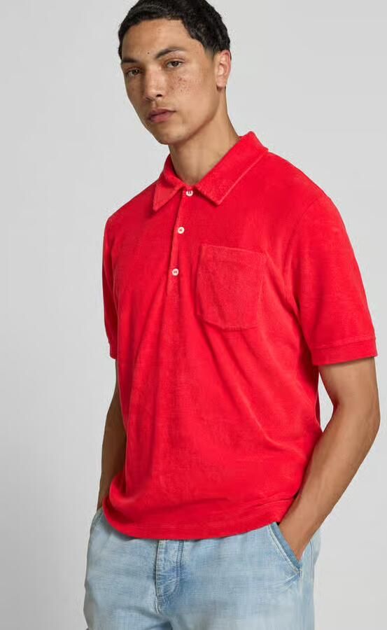 Closed regular fit poloshirt van katoenmix