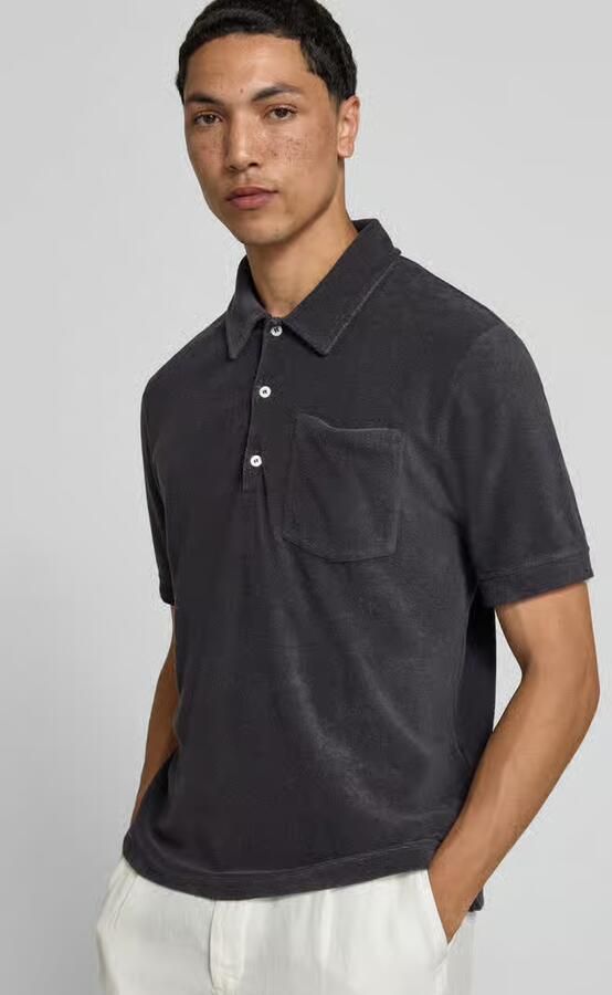 Closed regular fit poloshirt van katoenmix