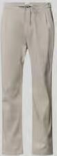 Closed Regular fit stoffen broek met labeldetail