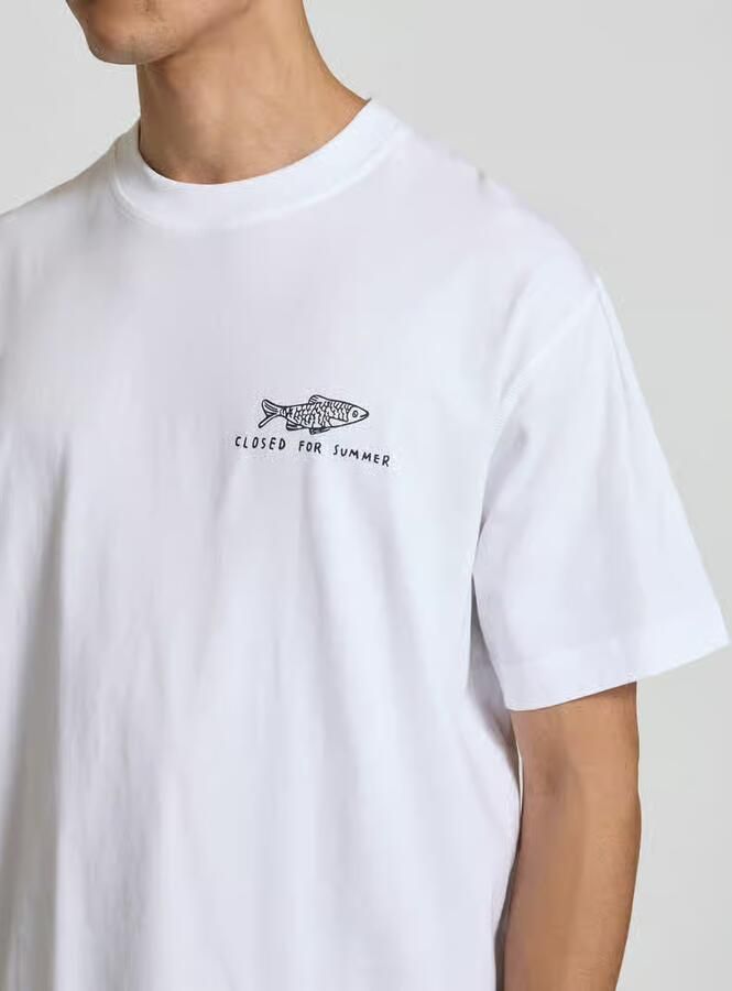 Closed regular fit T-shirt met statementprint