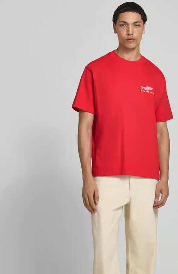 Closed Regular fit t-shirt met statementprint - Foto 3