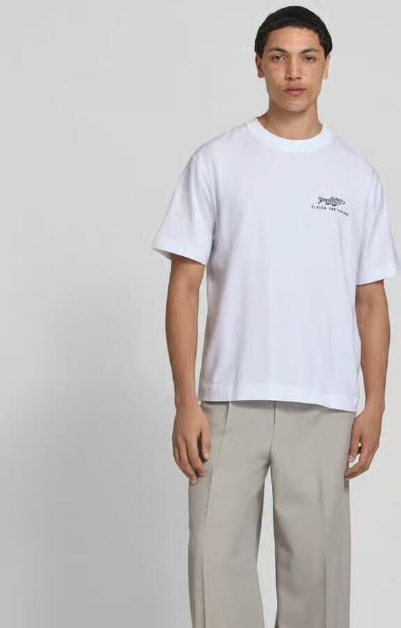 Closed Regular fit t-shirt met statementprint - Foto 3