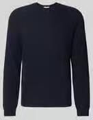 Closed regular fit trui in brei-look