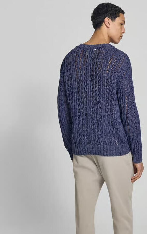 Closed regular fit trui in brei-look - Foto 3
