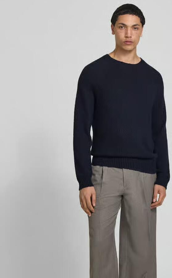 Closed regular fit trui in brei-look - Foto 3