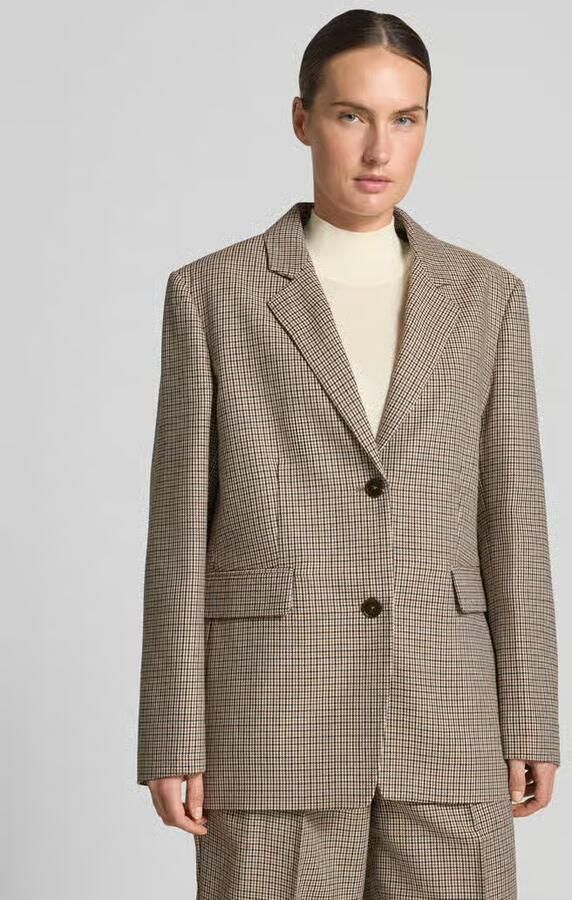 Closed relaxed fit blazer met klepzakken model 'LOLA' - Foto 2