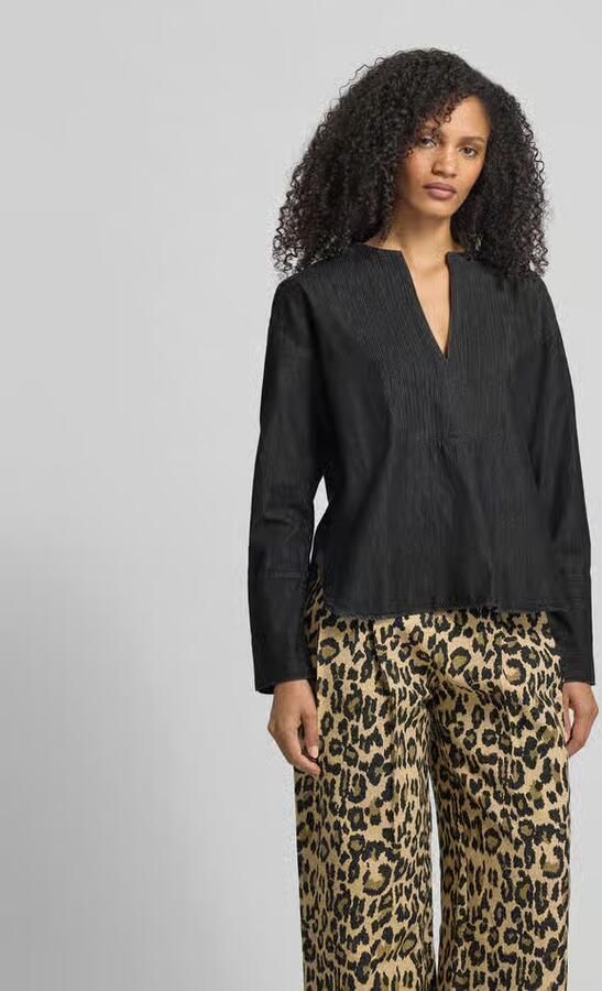 Closed Relaxed fit blouse met tuniekhals - Foto 3