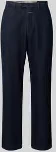 Closed relaxed fit broek van puur katoen