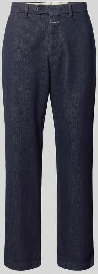 Closed relaxed fit broek van puur katoen