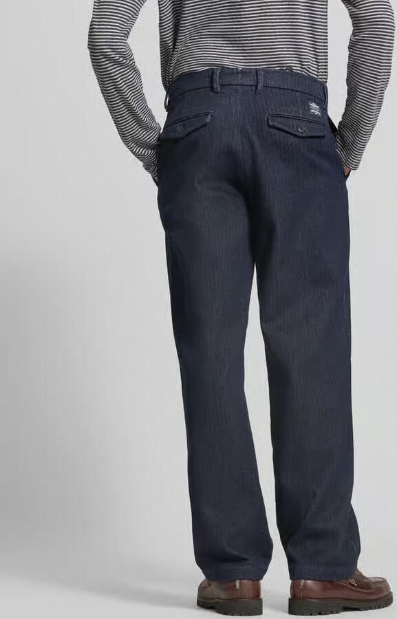 Closed relaxed fit broek van puur katoen - Foto 3