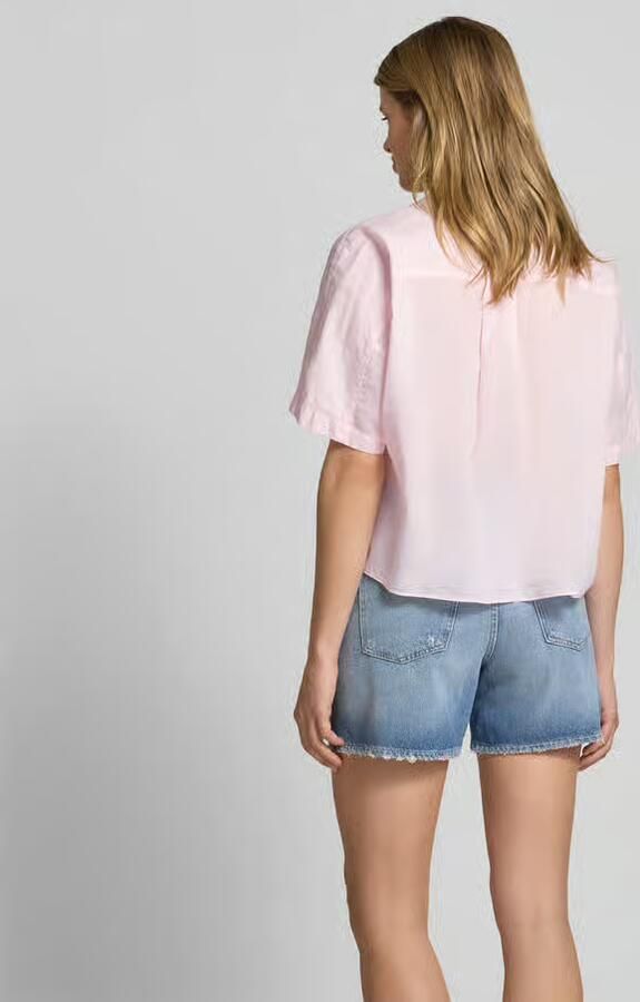 Closed Relaxed fit overhemdblouse met opstaande kraag