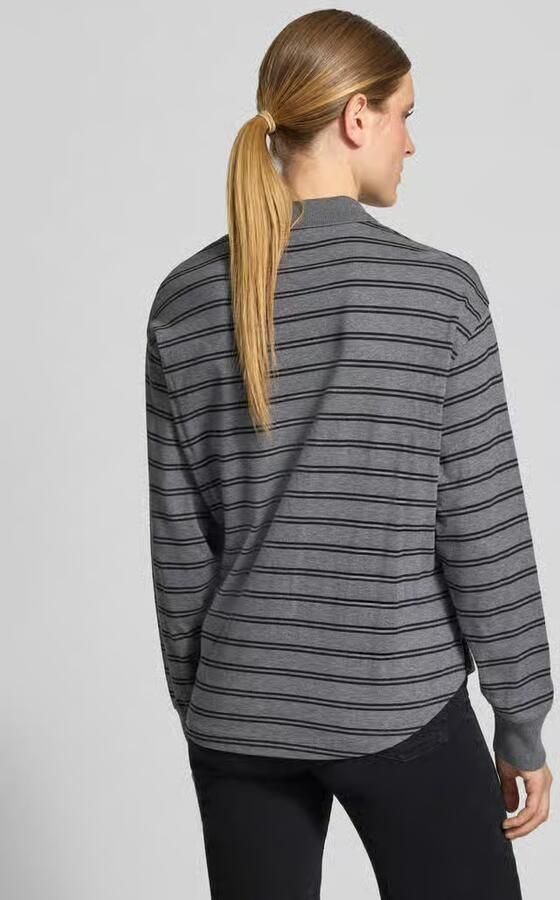 Closed relaxed fit poloshirt van puur katoen - Foto 3