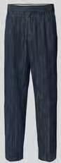 Closed Relaxed fit stoffen broek met labeldetail