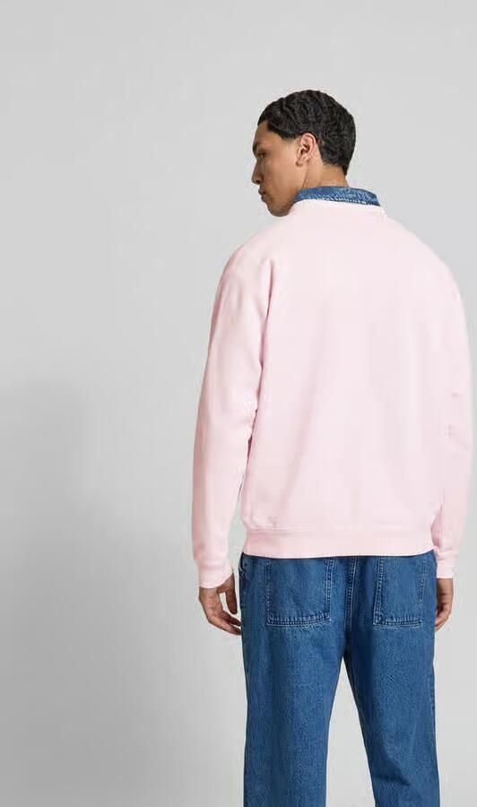 Closed relaxed fit sweatshirt van katoen - Foto 2