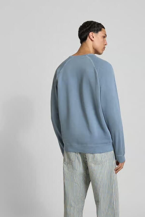 Closed relaxed fit sweatshirt van katoen - Foto 2