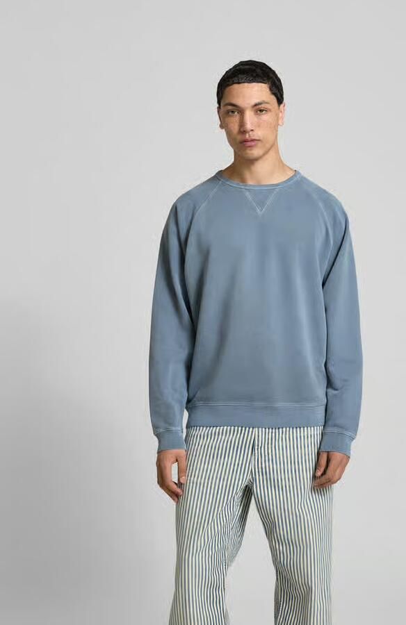 Closed relaxed fit sweatshirt van katoen - Foto 3