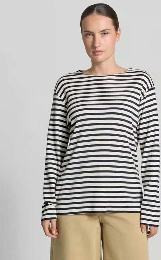 Closed Shirt met lange mouwen in all-over look met ronde hals - Foto 3