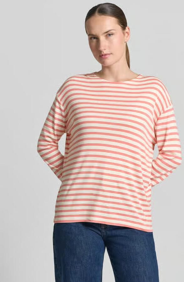 Closed Shirt met lange mouwen in all-over look met ronde hals - Foto 2