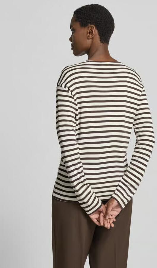 Closed Shirt met lange mouwen in all-over look met ronde hals - Foto 3