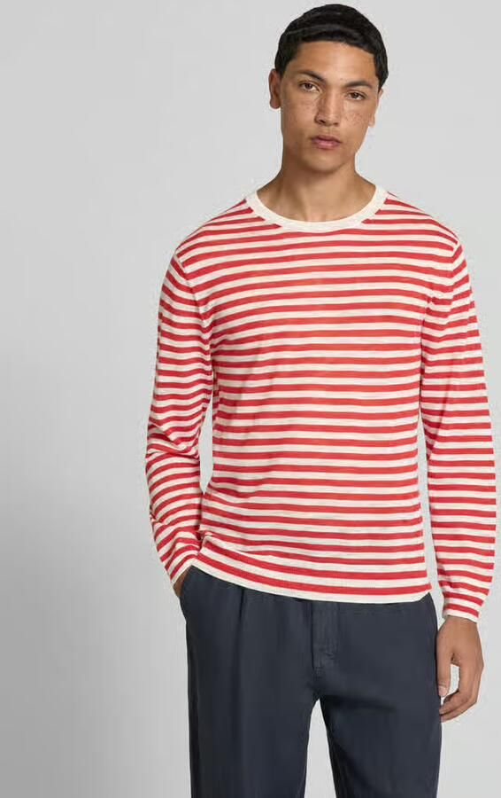 Closed shirt met lange mouwen van linnenmix - Foto 2