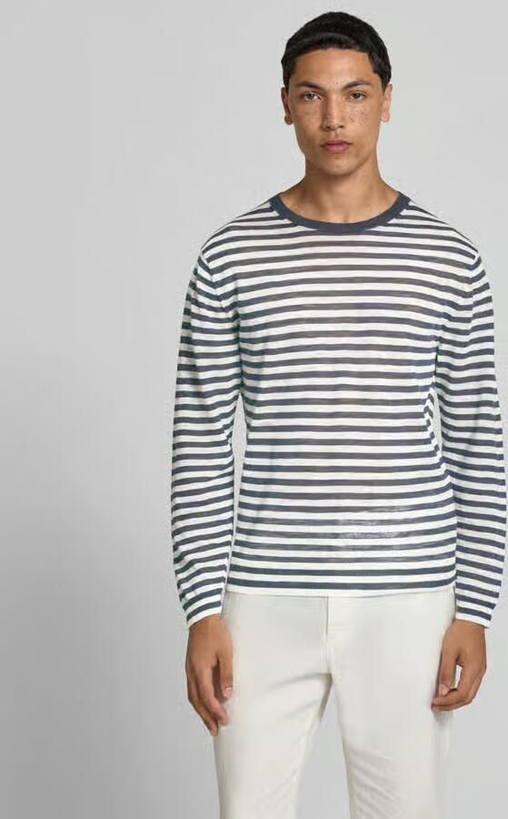Closed shirt met lange mouwen van linnenmix - Foto 3