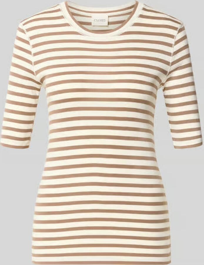 Closed skinny fit t-shirt met ronde hals