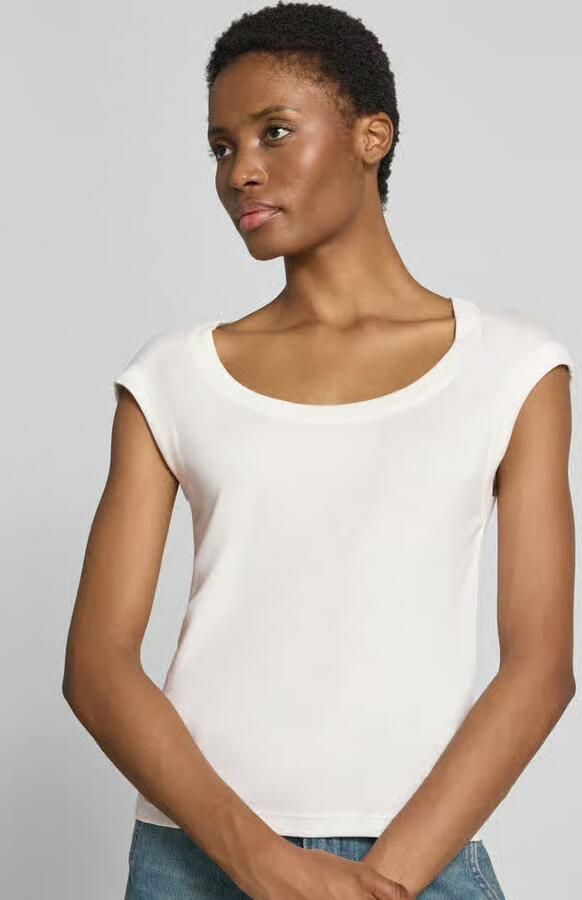 Closed skinny fit t-shirt van mix van katoen en modal