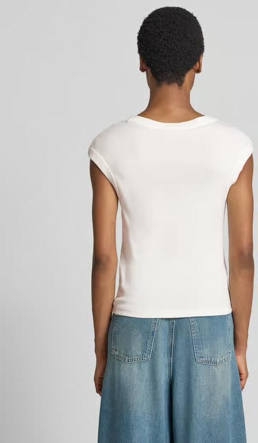 Closed skinny fit t-shirt van mix van katoen en modal - Foto 3