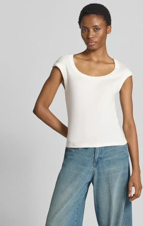 Closed skinny fit t-shirt van mix van katoen en modal - Foto 2