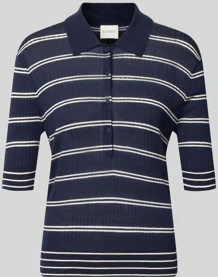 Closed Slim Fit poloshirt van pure wol - Foto 2