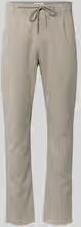 Closed Slim Fit stoffen broek met tunnelkoord