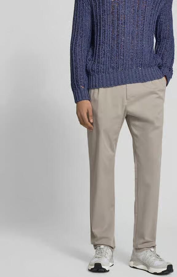 Closed Slim Fit stoffen broek met tunnelkoord - Foto 2