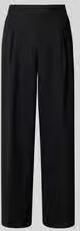 Closed Stoffen broek met bandplooien