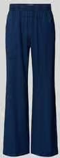 Closed Stoffen broek met elastische band