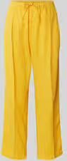 Closed Stoffen broek met linnen