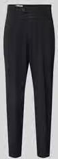 Closed Stoffen broek met logostitching