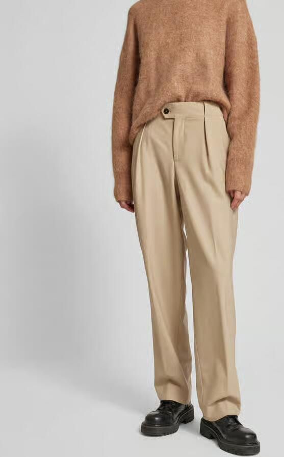 Closed Stoffen broek met scheerwol - Foto 3