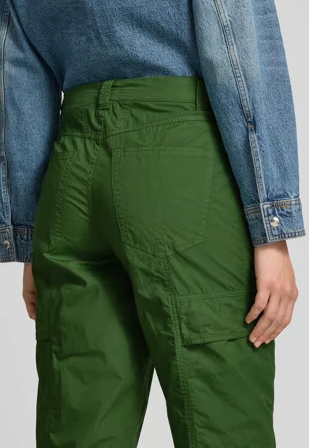 Closed Stoffen broek met steekzakken
