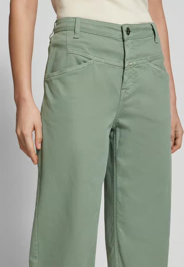 Closed Stoffen broek met steekzakken