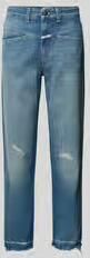 Closed Straight fit jeans in destroyed-look