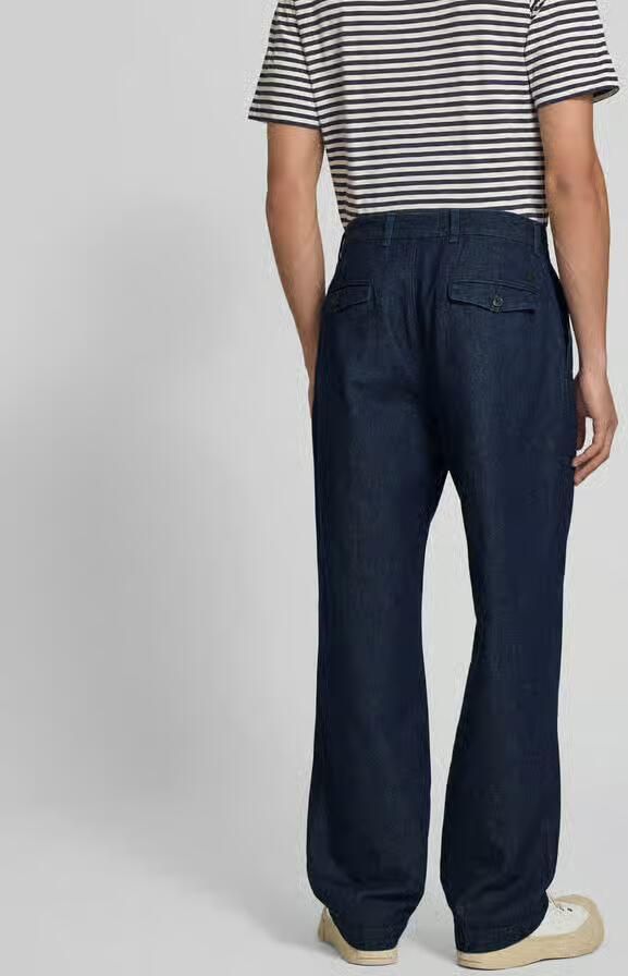 Closed straight fit jeans met hennep-aandeel - Foto 3