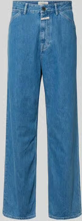 Closed straight fit jeans met logopatch - Foto 2