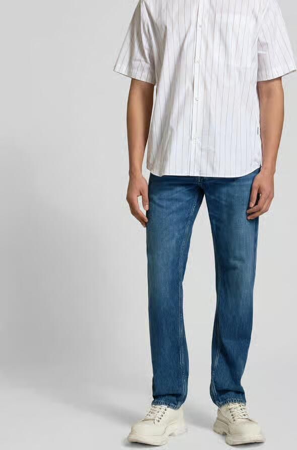 Closed straight fit jeans met logopatch - Foto 3