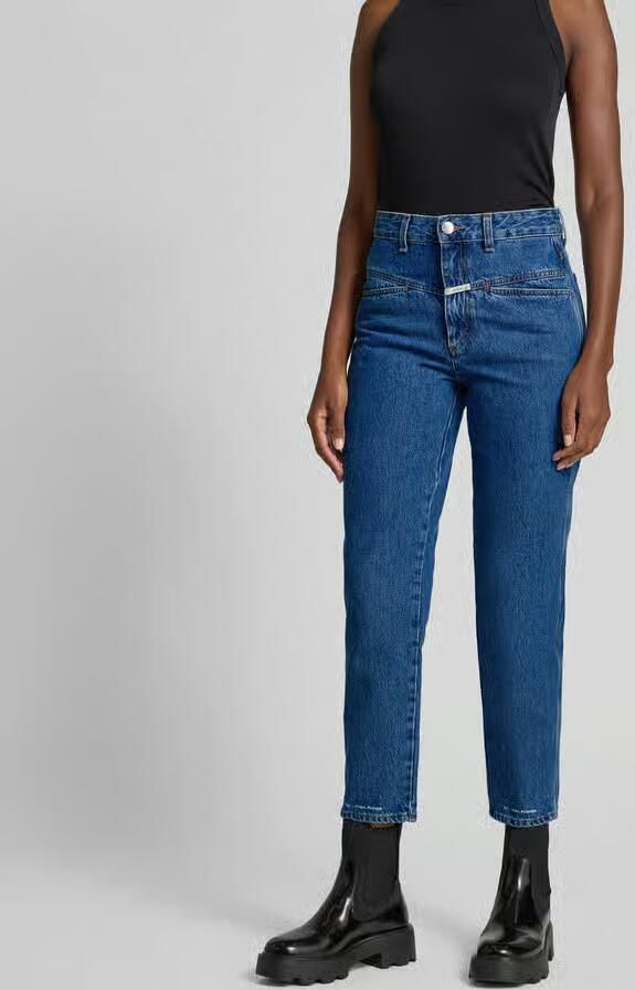 Closed Straight fit jeans met logopatch - Foto 4