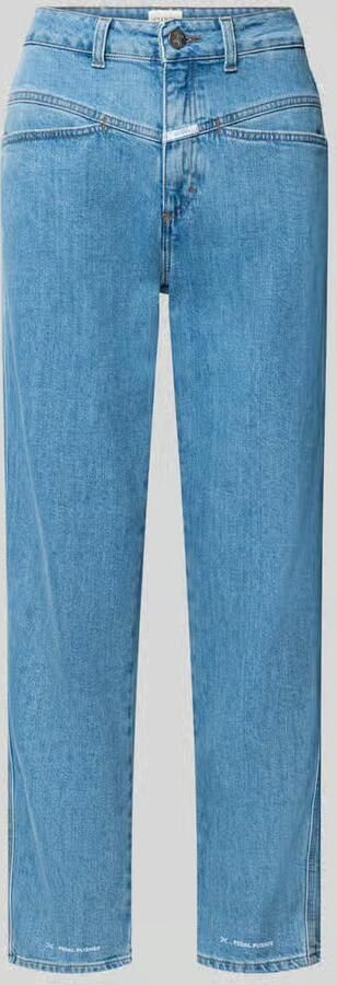Closed straight fit jeans van katoenmix in verkorte pasvorm