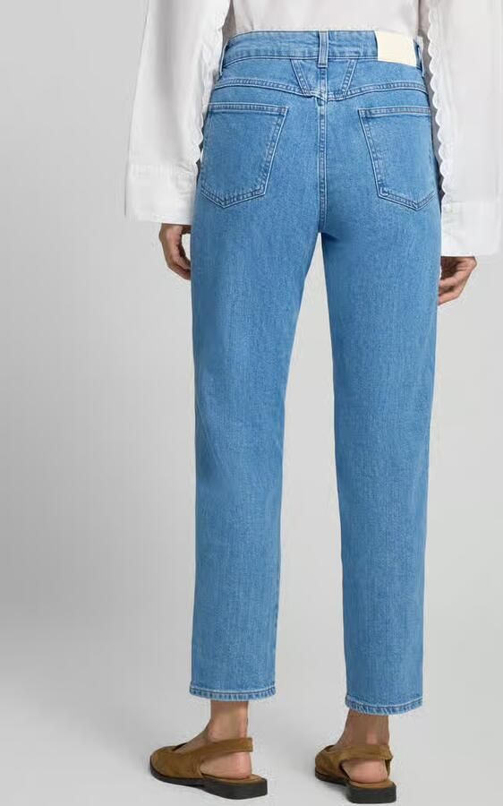Closed straight fit jeans van katoenmix in verkorte pasvorm - Foto 2