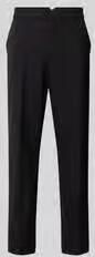 Closed straight fit pantalon met persplooien