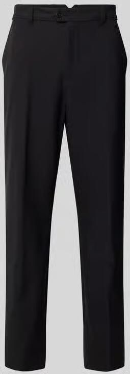 Closed straight fit pantalon met persplooien - Foto 2